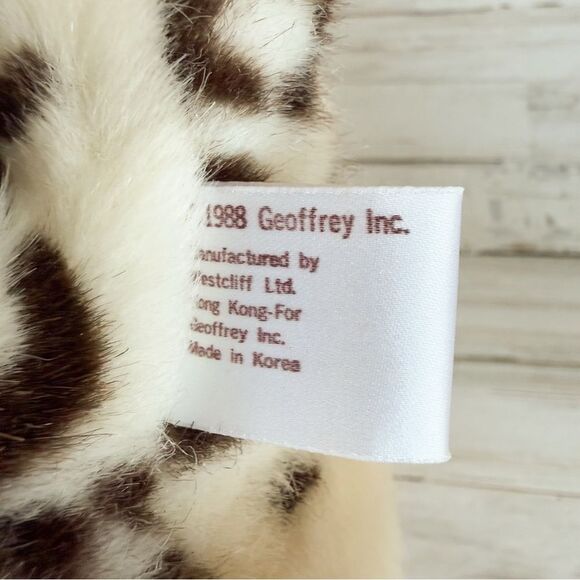Vintage Plush Snow Leopard Geoffrey 1988 Korea 28” Stuffed Animal Big Toys R Us - Picture 15 of 16